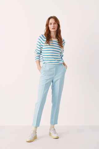 Part Two Regular Pleated Pants 'Urbana' in Blue