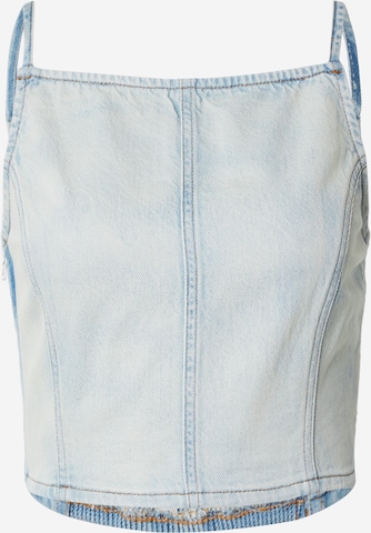 mėlyna LEVI'S ® Palaidinė be rankovių 'Square Neck Tank Top': priekis