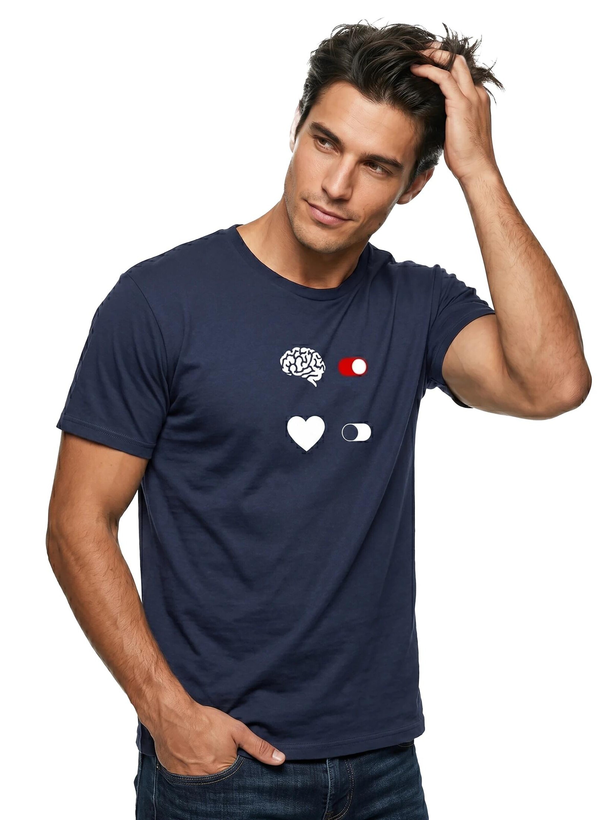 MAKAYA Shirt 'Brain On' in Blue