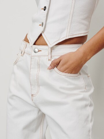 Wide Leg Jean RÆRE by Lorena Rae en blanc