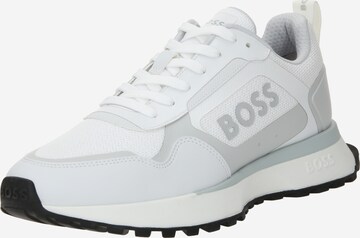 BOSS - Sapatilhas baixas 'Jonah' em branco: frente