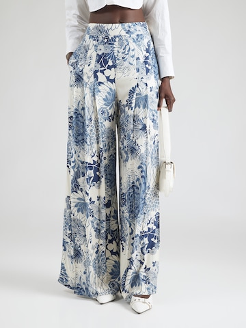 Wide leg Pantaloni de la GUESS pe albastru: față