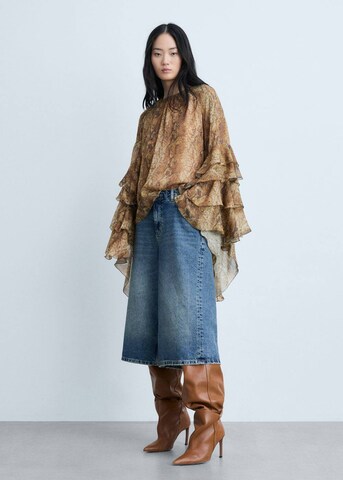 MANGO Bluse 'Carola' in Braun