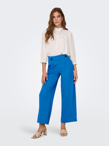 JDY Wide leg Pleat-Front Pants 'GEGGO' in Blue: front