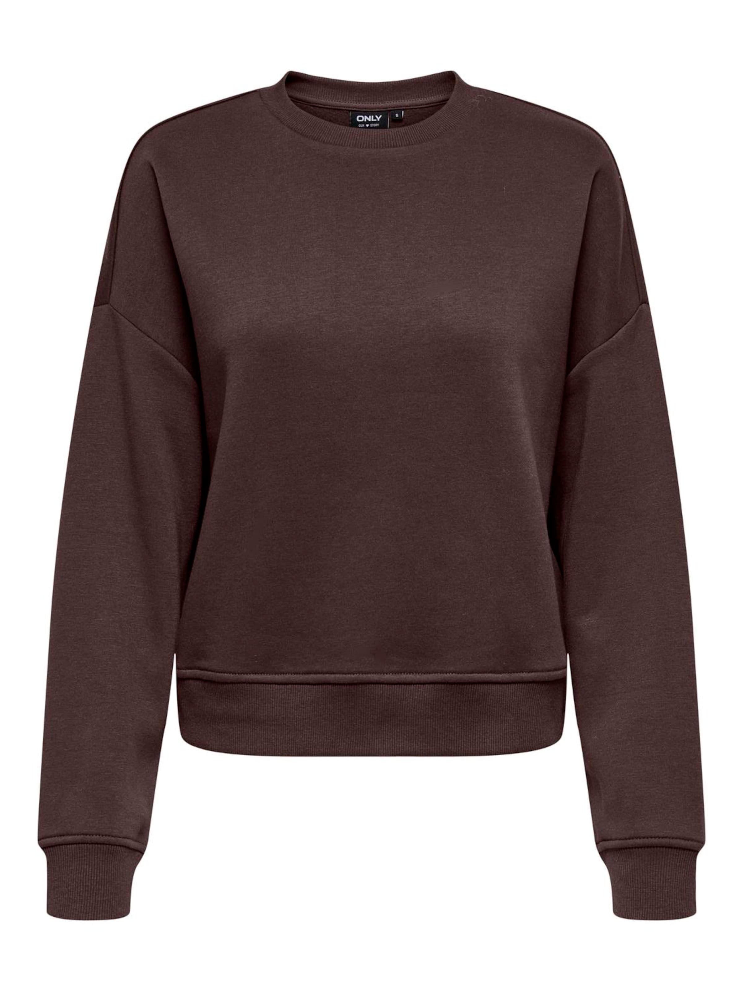ONLY Sweatshirt in Braun: Vorderseite
