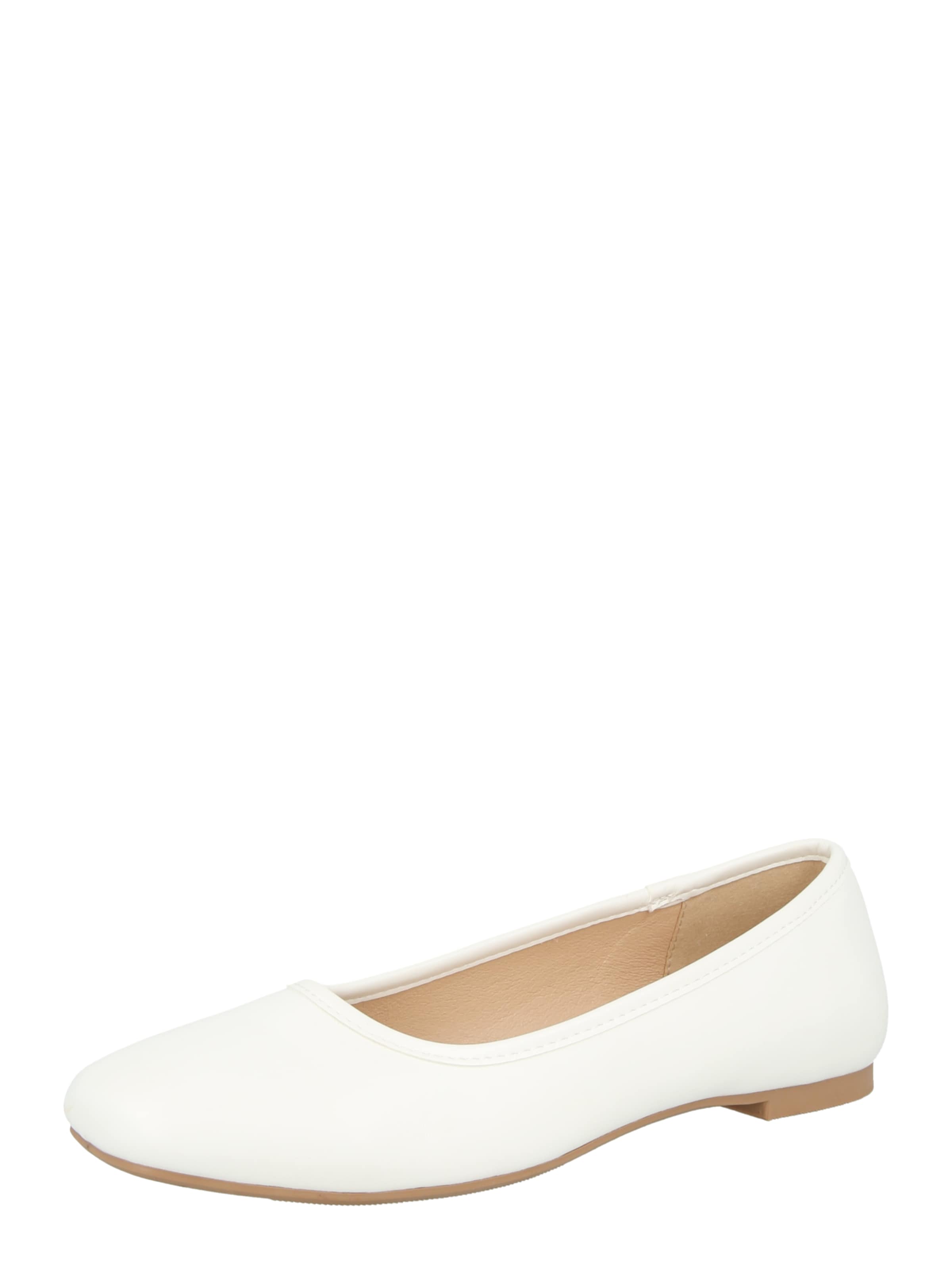 ABOUT YOU Ballet Flats 'Anita' in White: front