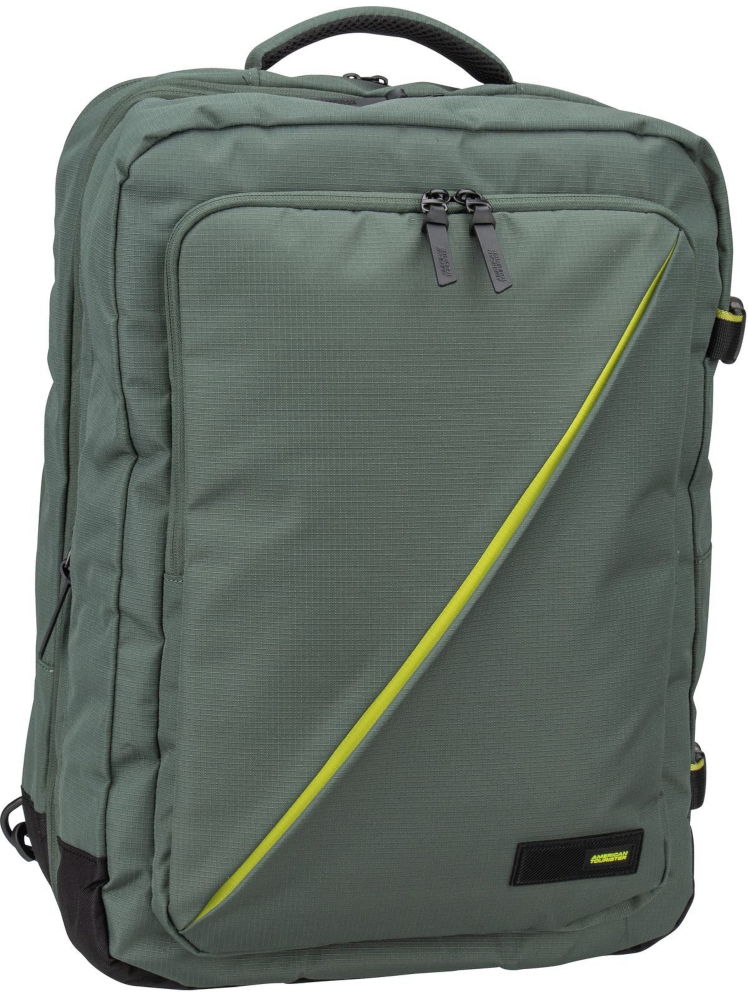 American Tourister Backpack 'Take2Cabin' in Green: front