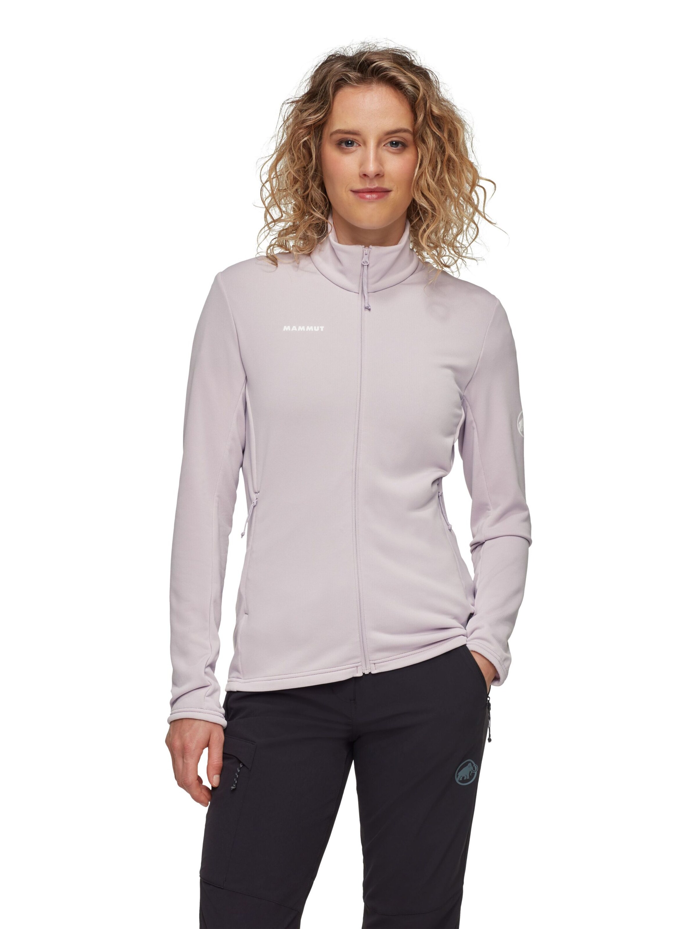 MAMMUT Athletic Fleece Jacket in Purple: front