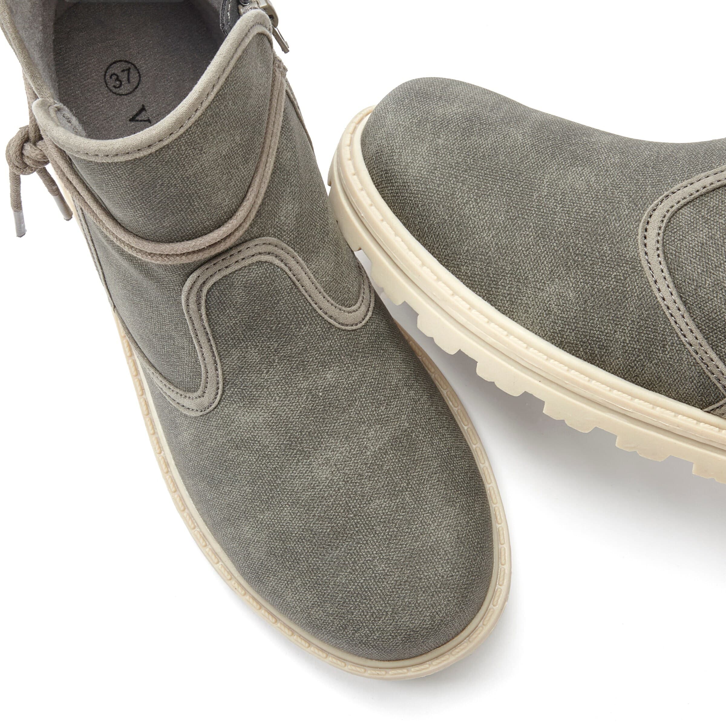 VIVANCE Botki w kolorze szary