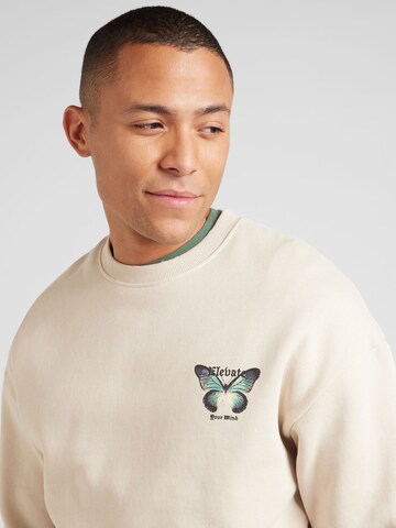JACK & JONES Sweatshirt 'JORWILDLIFE' in Beige