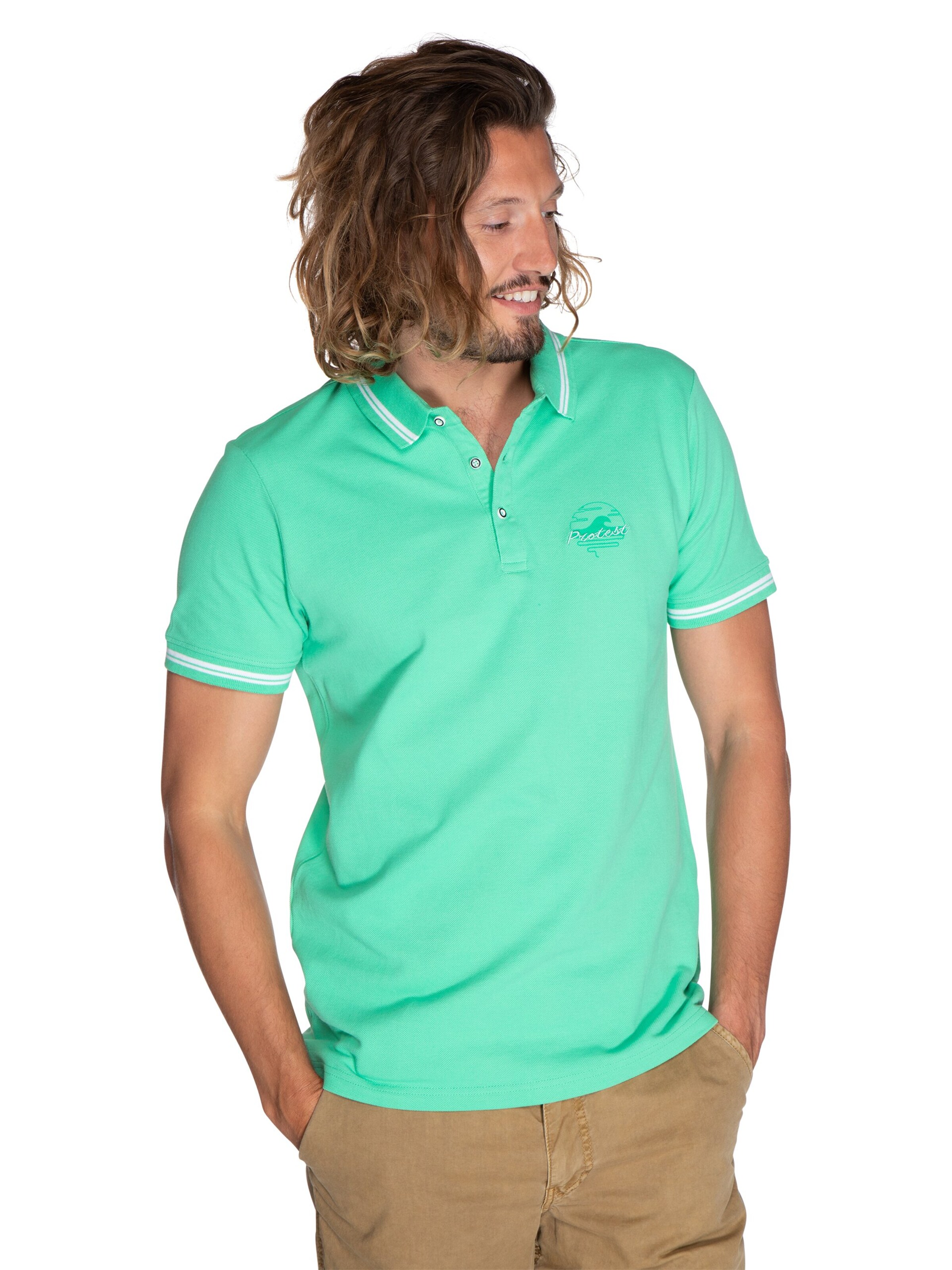 PROTEST Shirt 'TED' in Green