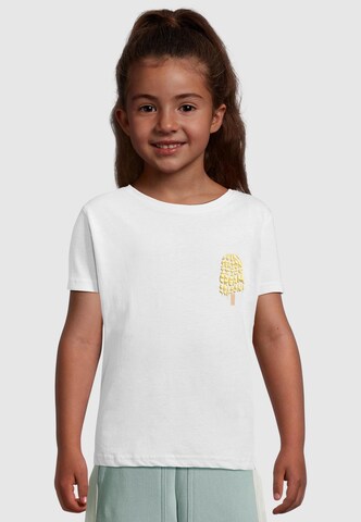 Merchcode T-Shirt 'Ice Cream Season One' in Weiß: Vorderseite