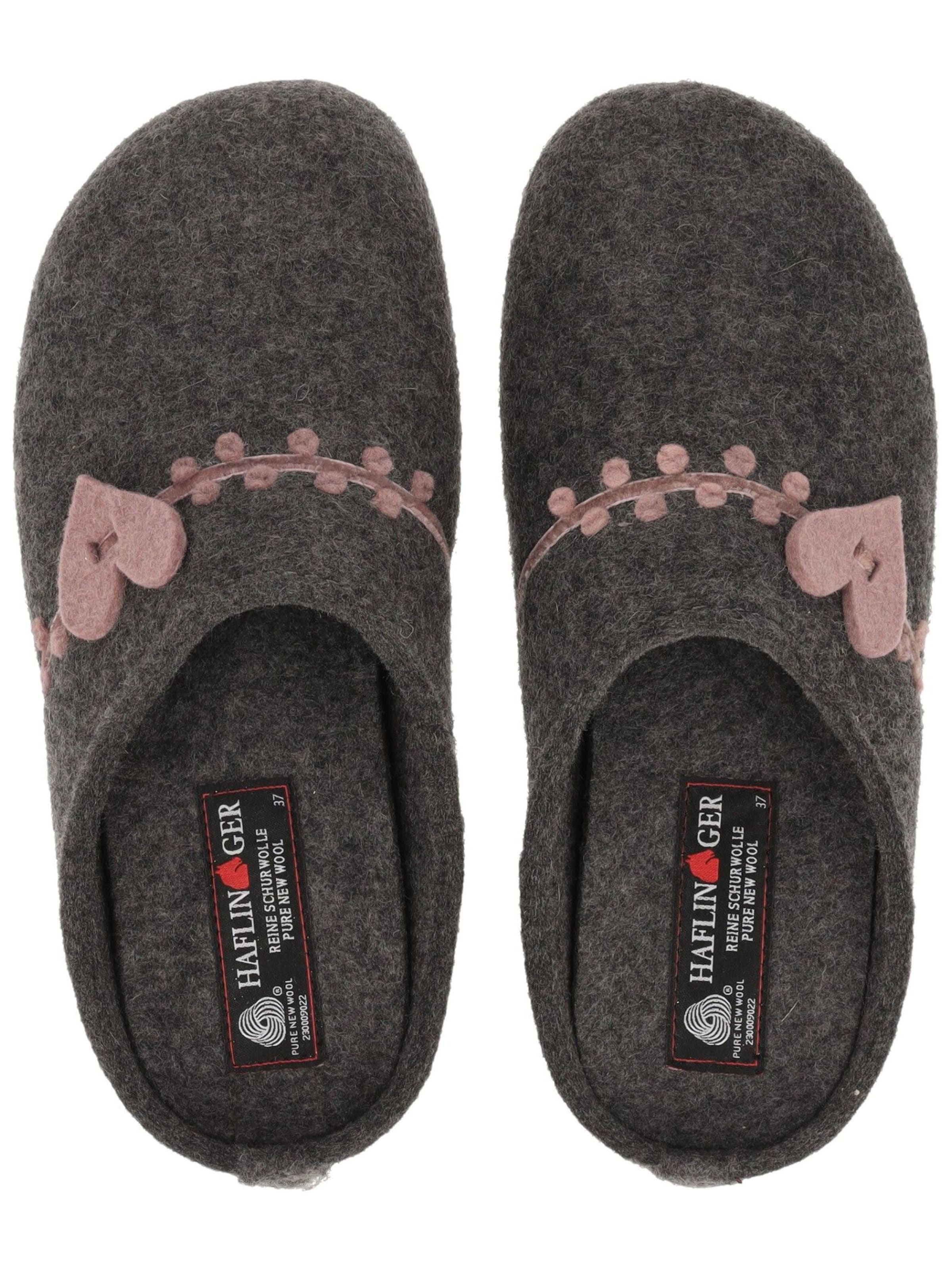 Pantoufle HAFLINGER en gris