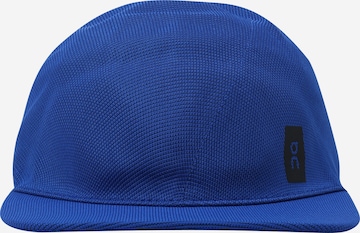 On Athletic Cap in Blue: front