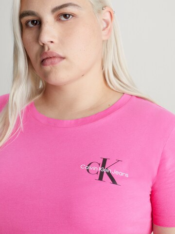 Calvin Klein Jeans Curve - Camiseta en rosa