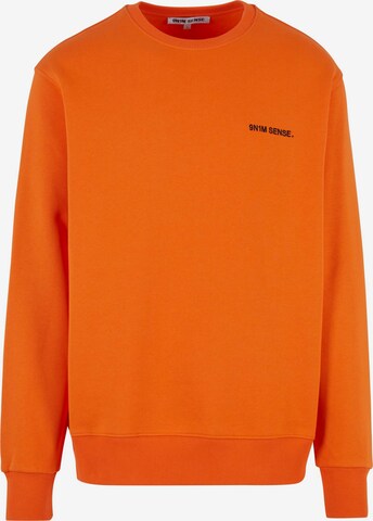 9N1M SENSE Sweatshirt in Oranje: voorkant