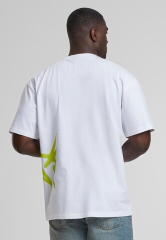 Karl Kani Μπλουζάκι 'Woven Signature' σε λευκό