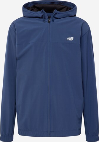 Veste de sport new balance en bleu : devant