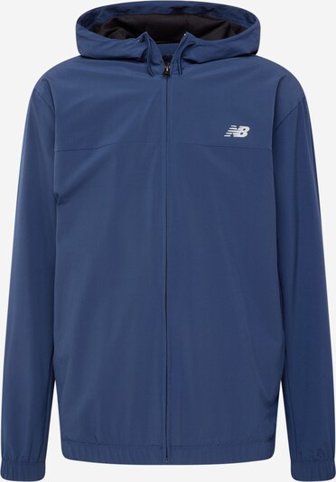new balance Athletic Jacket in marine blue / White, Item view