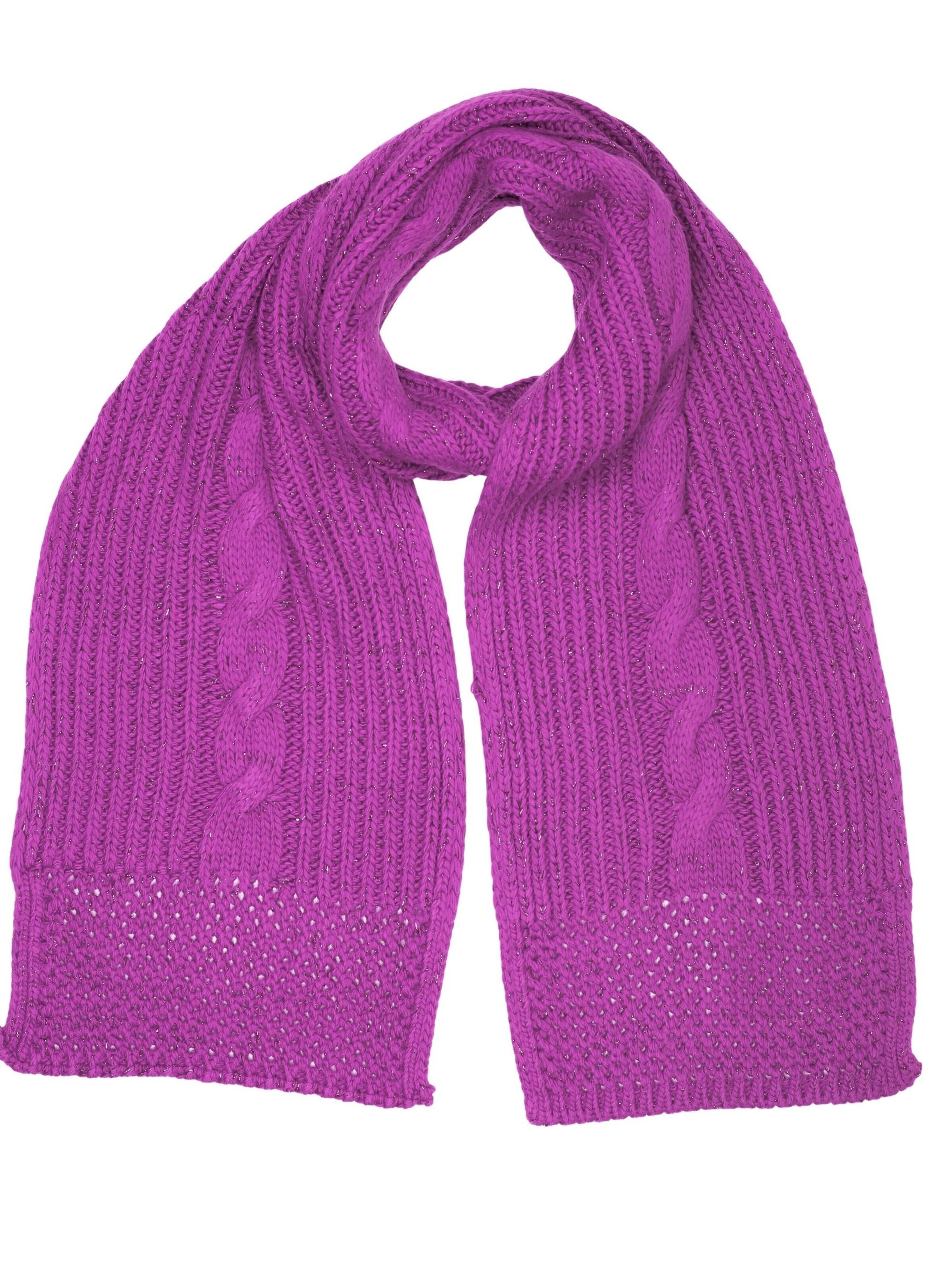 COLLEZIONE ALESSANDRO Scarf 'Warm' in Pink: front