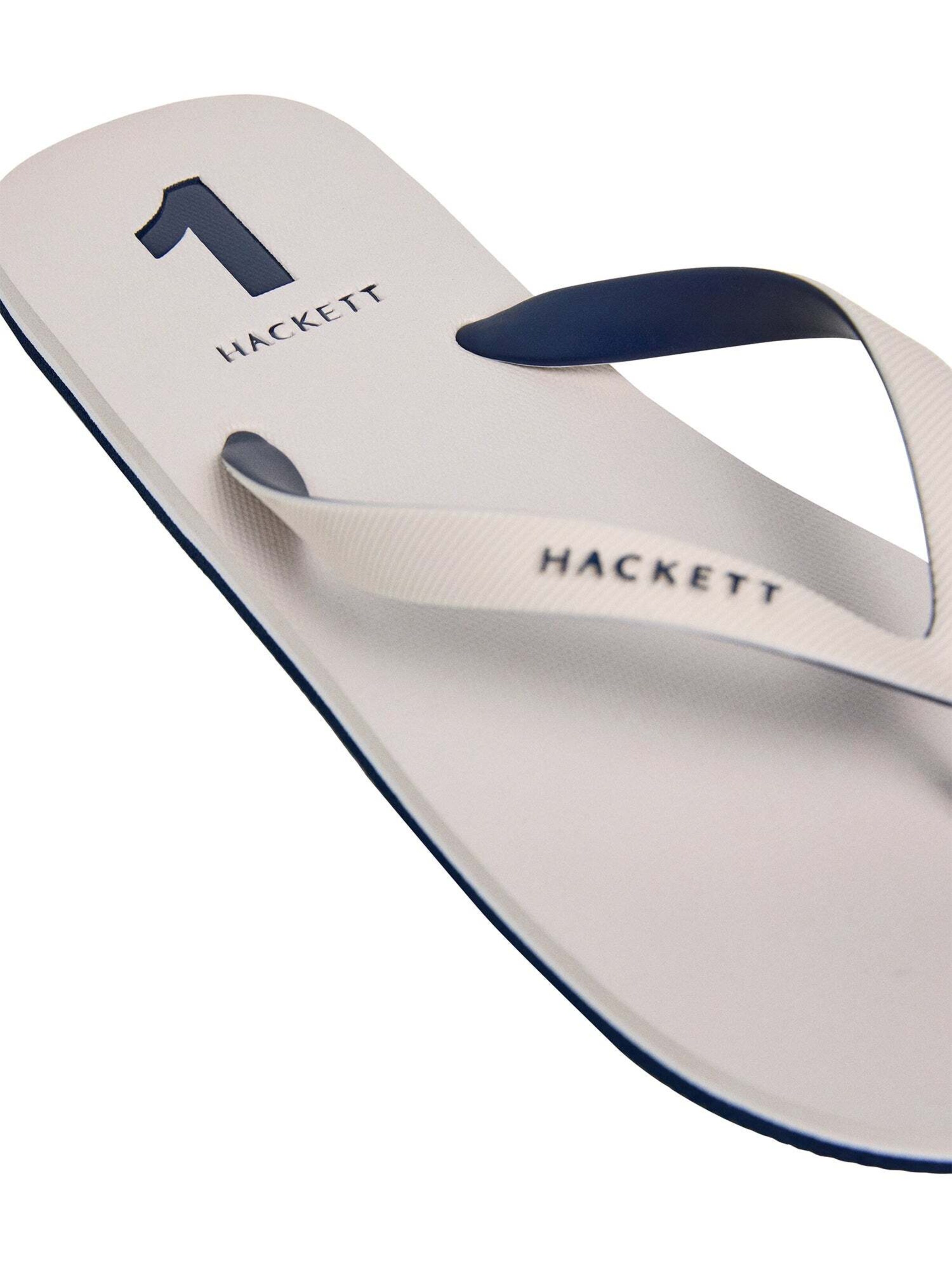 Tongs 'Capri Numbers' Hackett London en blanc