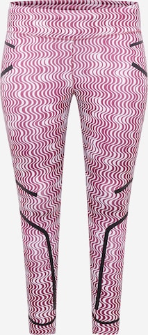 ADIDAS BY STELLA MCCARTNEY Skinny Sportsbukse 'Truepurpose Printed' i rosa: forside