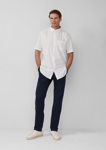 s.Oliver Men Tall Sizes Regular fit Button Up Shirt in White