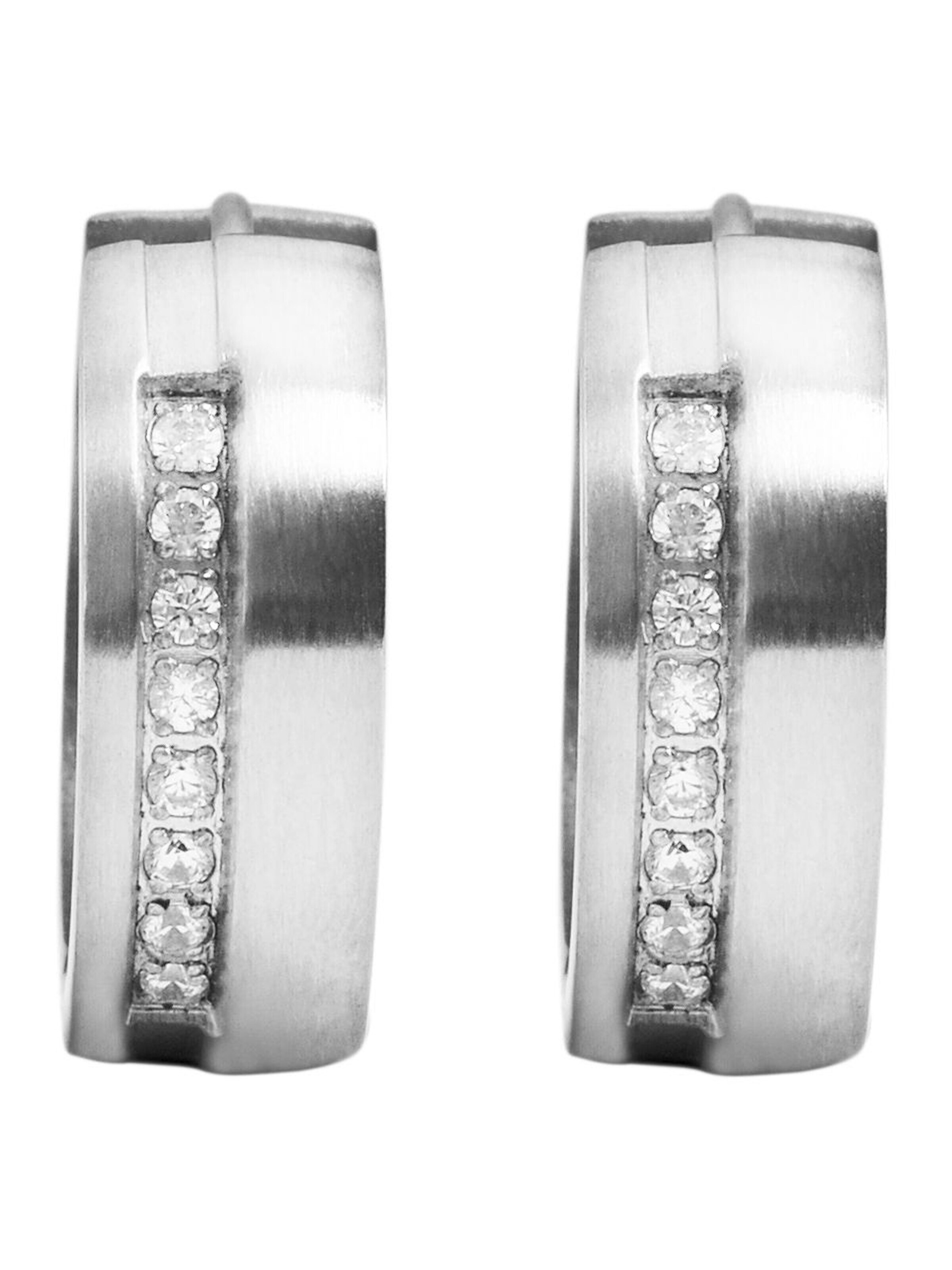 Akzent Earrings 'Daau, silberfarbig, langlebig' in Silver: front