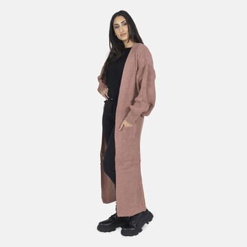 Elara Gebreide mantel in Roze