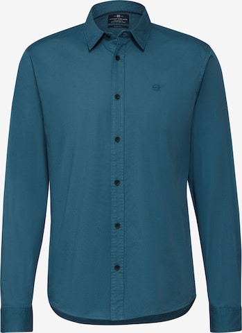 Street One MEN Slim Fit Hemd in Blau: Vorderseite