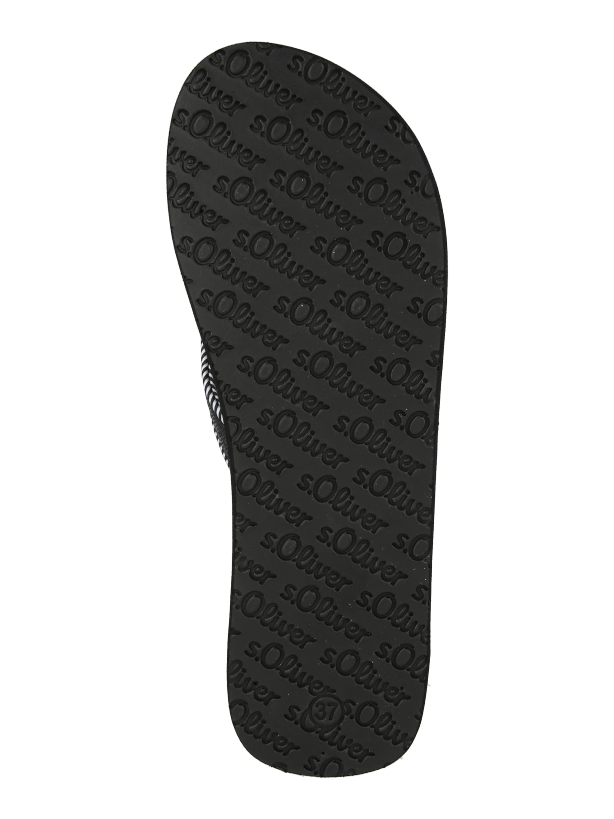 Flip-flops de la s.Oliver pe negru