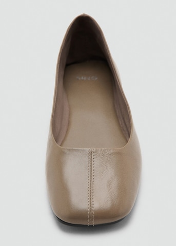 MANGO Ballet Flats 'Summer' in Brown