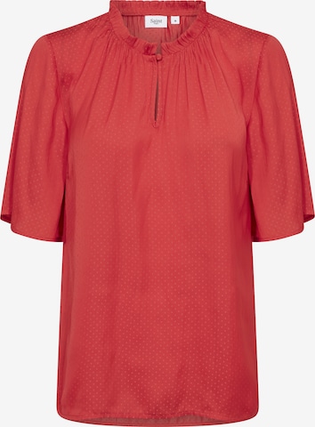Chemisier 'Briana' SAINT TROPEZ en rouge : devant
