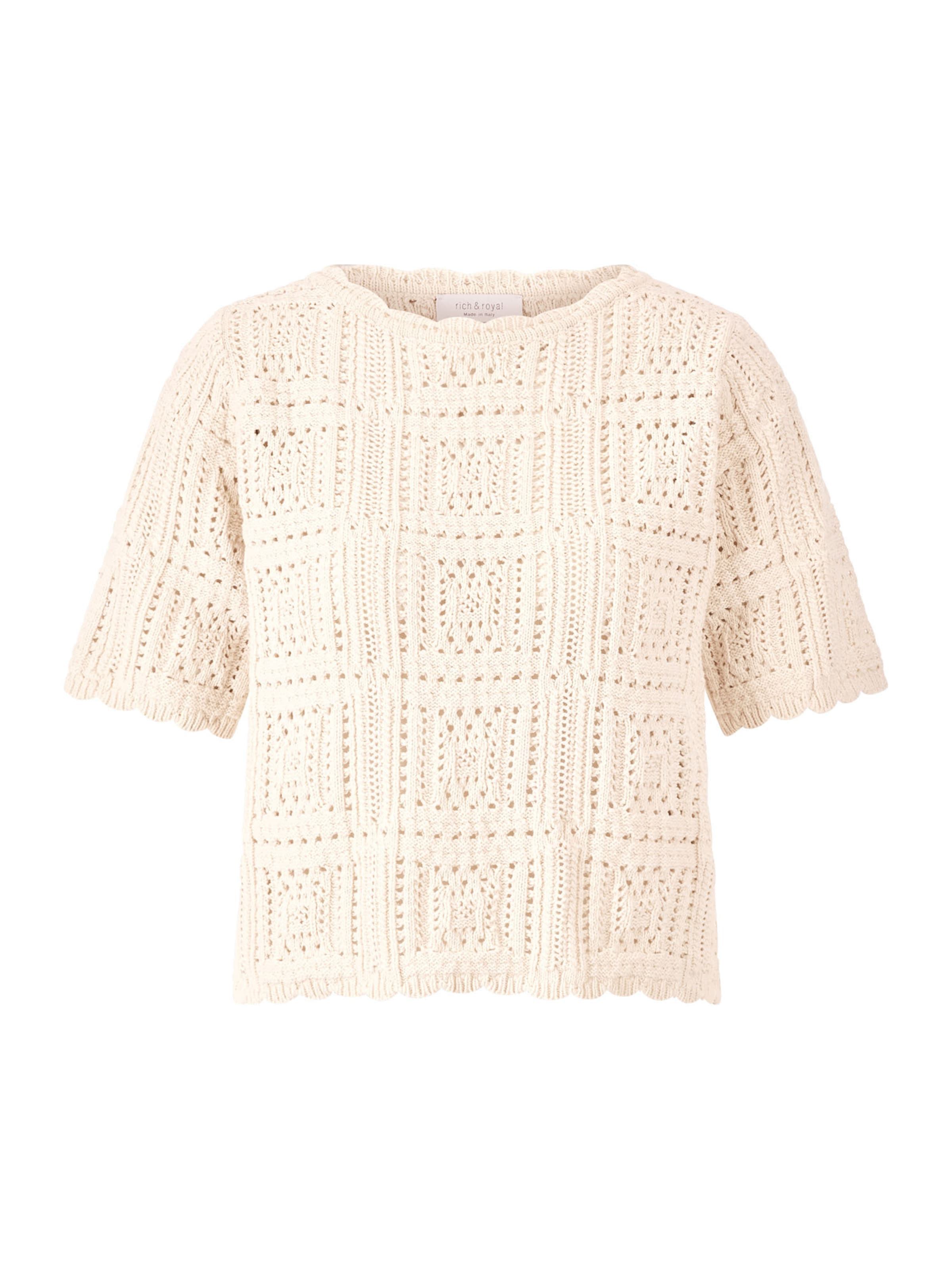 Rich & Royal Πουλόβερ σε λευκό: μπροστά