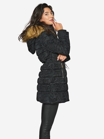 KOROSHI Zimná bunda - Čierna