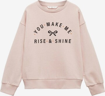 MANGO KIDS Sweatshirt 'Rise' in Pink: predná strana