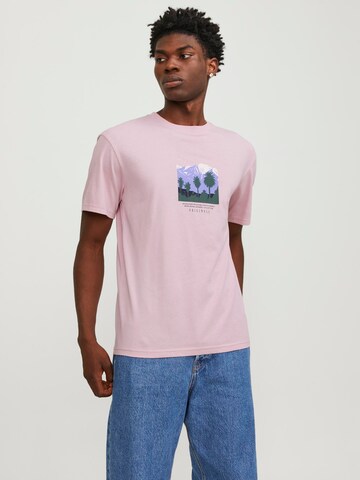 T-Shirt 'LUCCA' JACK & JONES en rose : devant