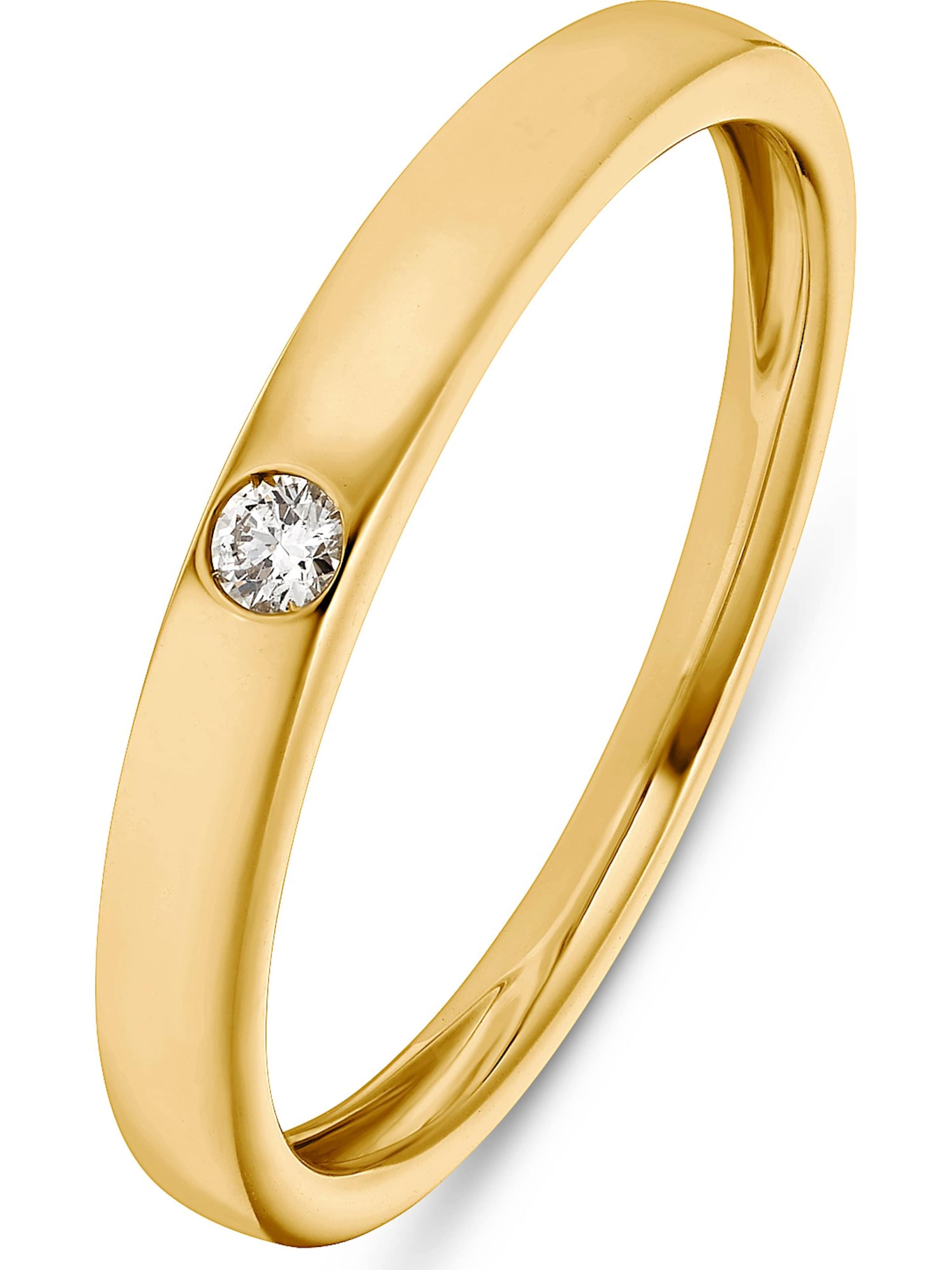 CHRIST Ring in Gelb: Vorderseite