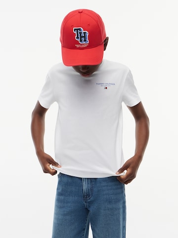 TOMMY HILFIGER Shirt 'ESSENTIAL' in Wit: voorkant