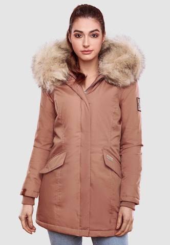 Manteau d’hiver 'Cristal' NAVAHOO en rose : devant