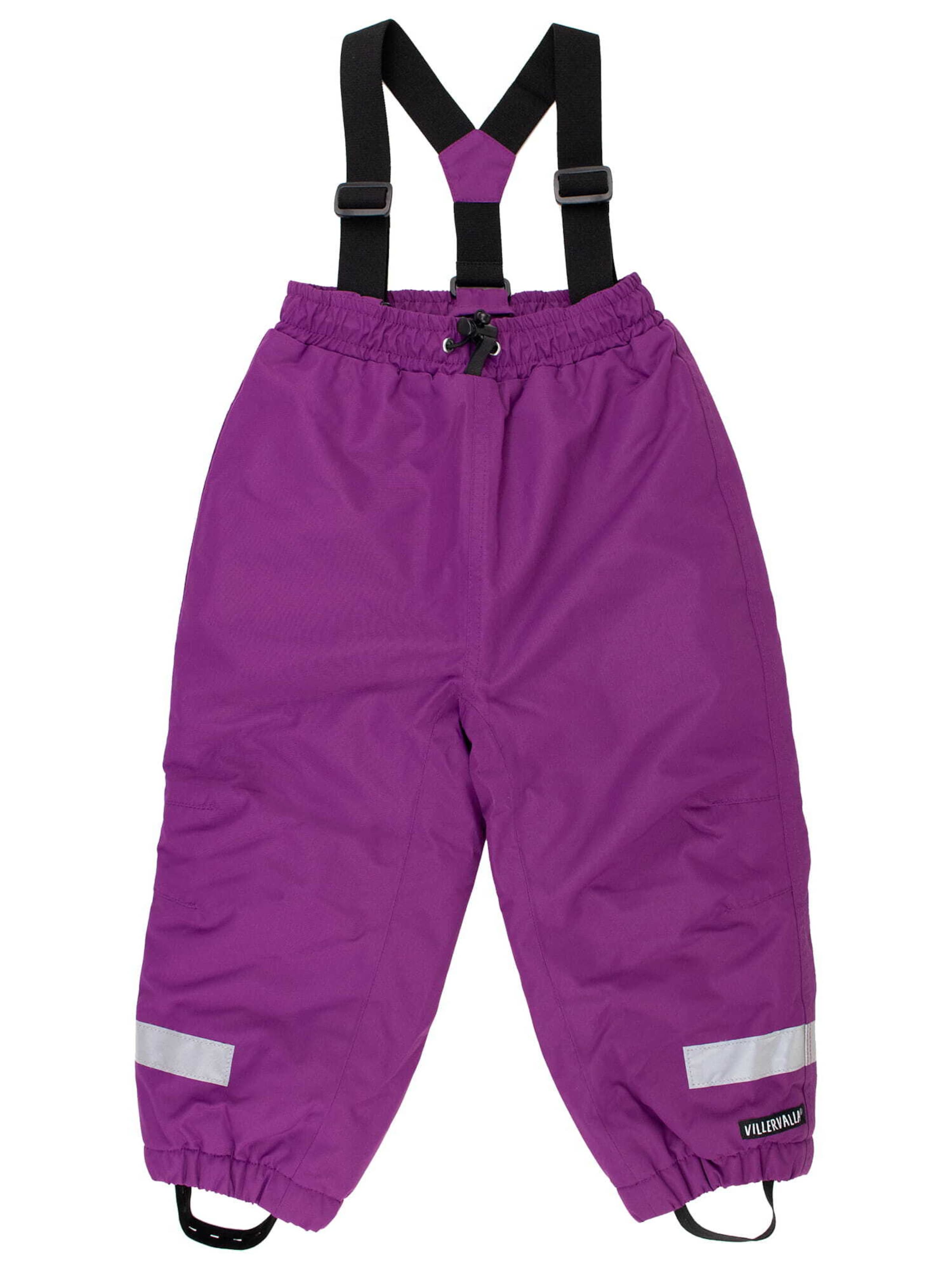 Villervalla Tapered Funktionshose 'Star' in Lila: Vorderseite