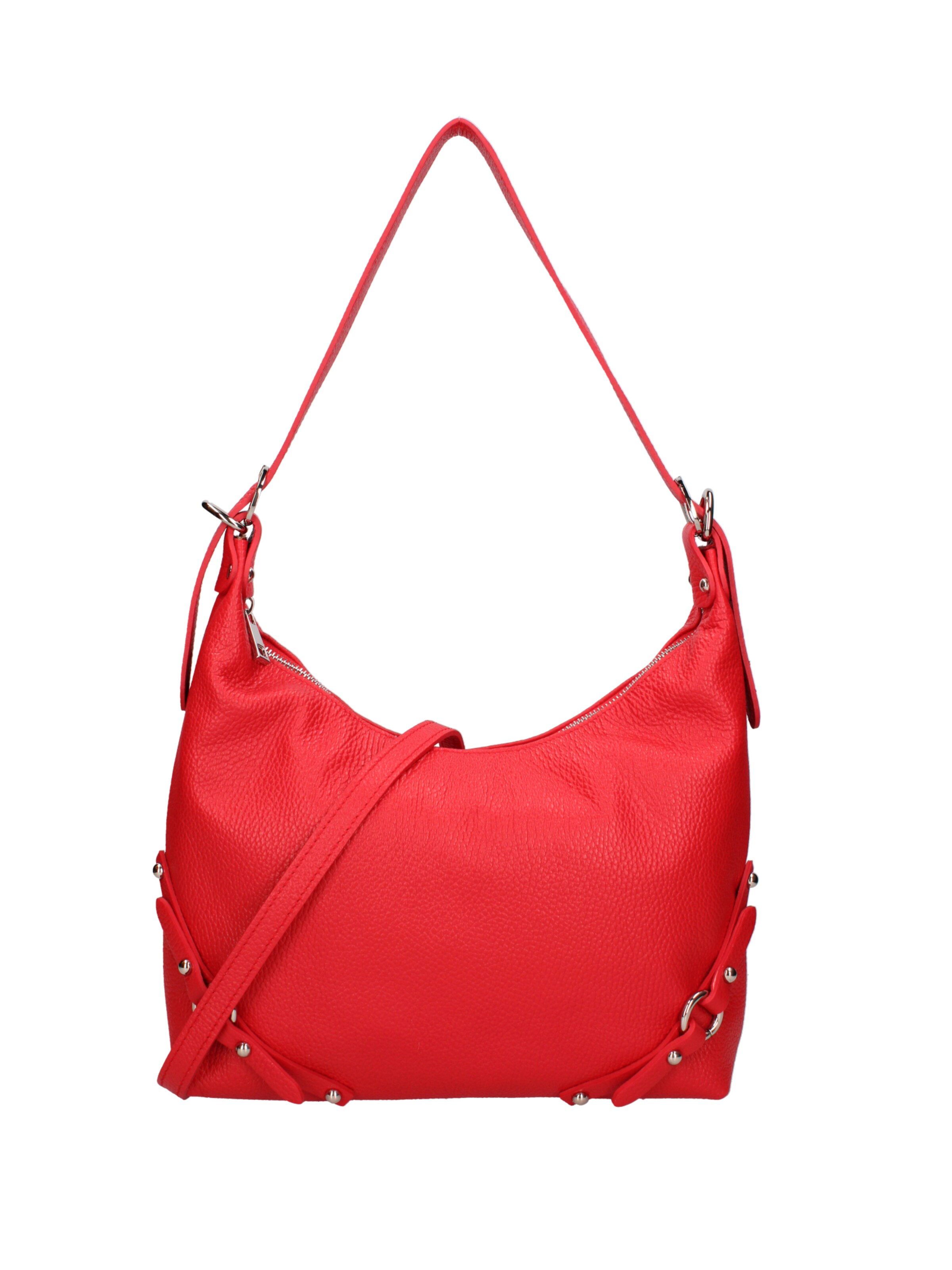 Borsa a spalla di Viola Castellani in rosso: frontale