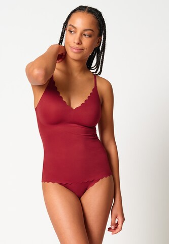 Skiny Regular Unterhemd 'Micro Lovers' in Rot: Vorderseite