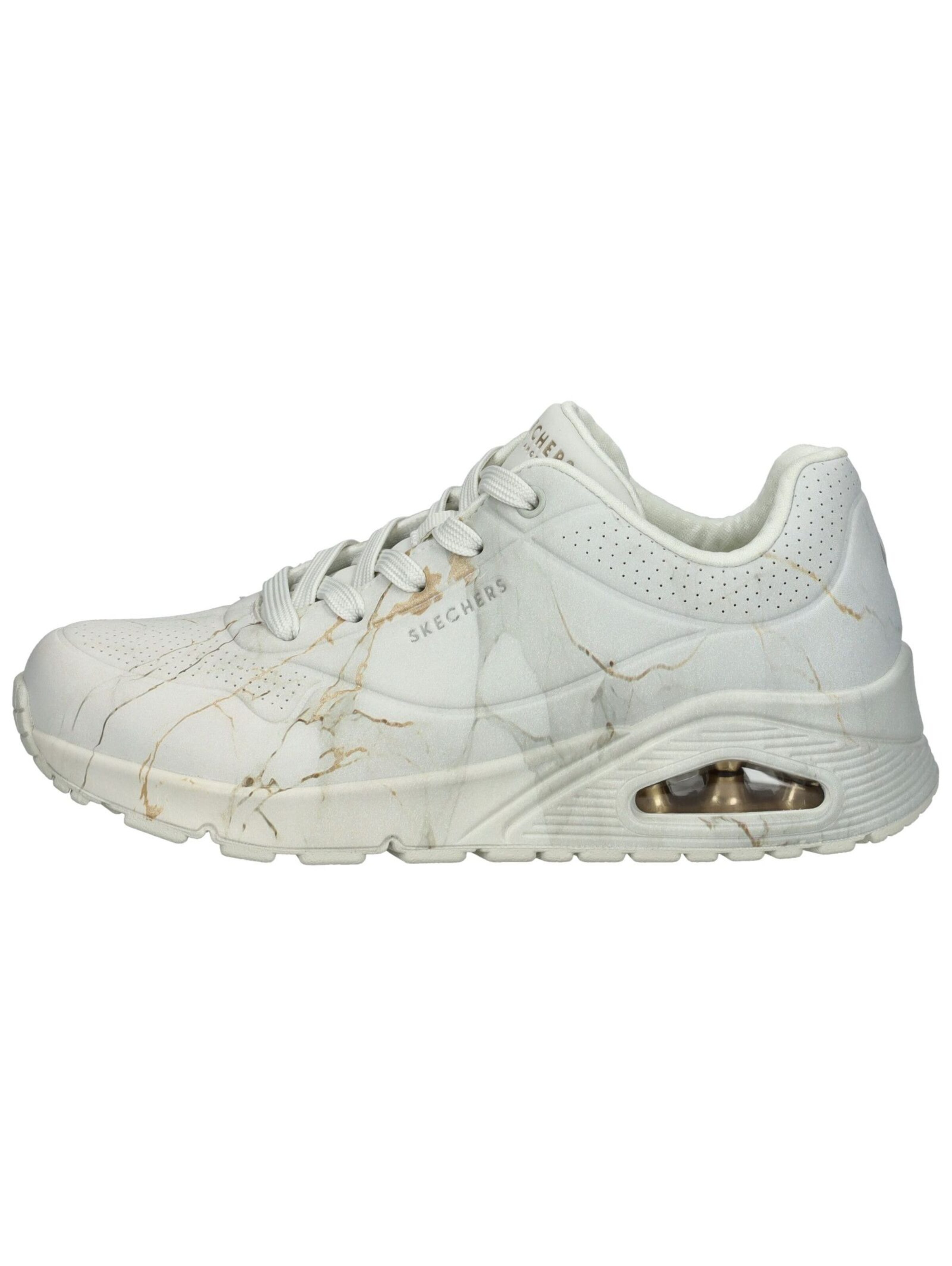 SKECHERS Sneakers laag 'Uno – Marble Marvel' in Wit