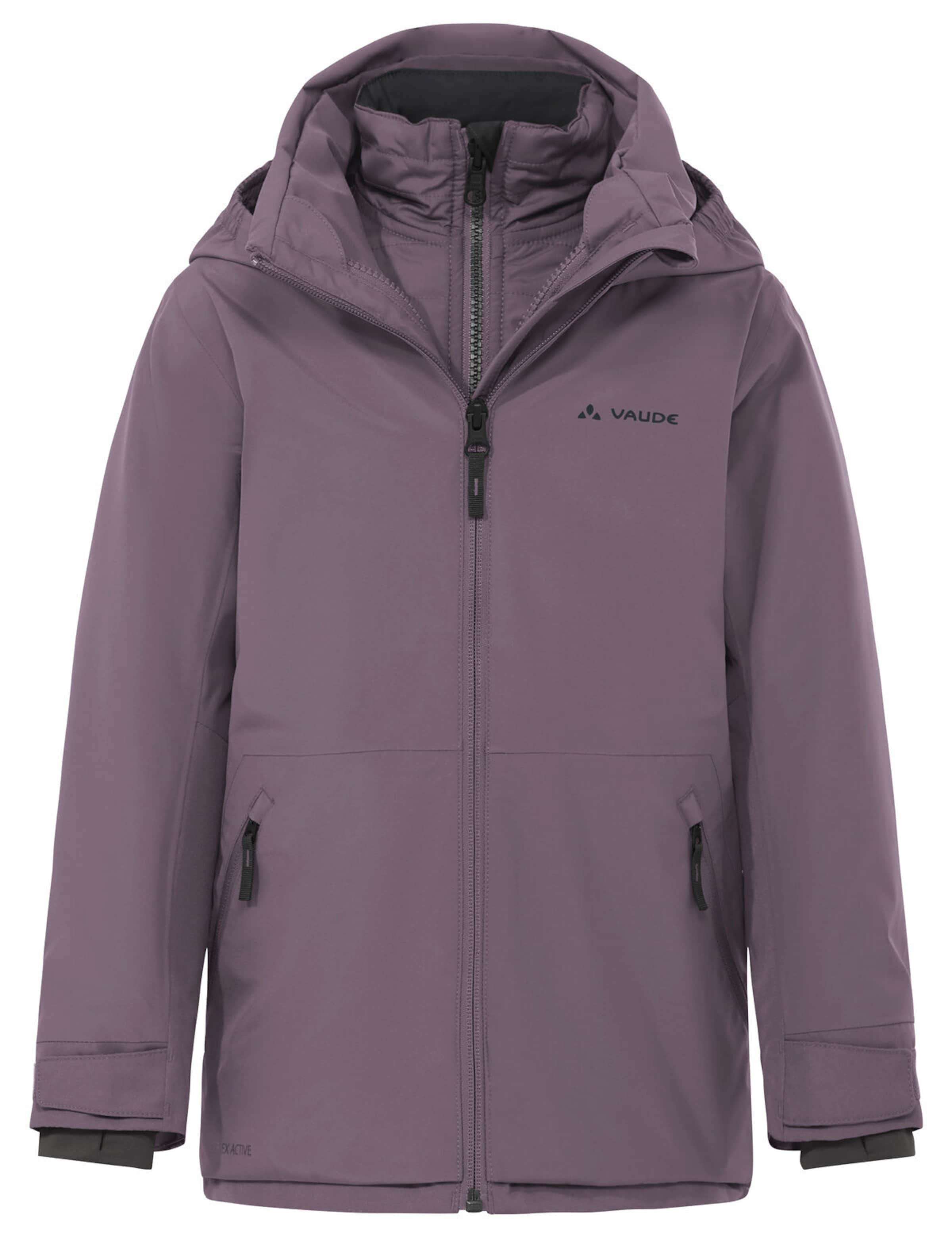 VAUDE Outdoorjas 'Casarea 3in1 J II ' in Lila: voorkant