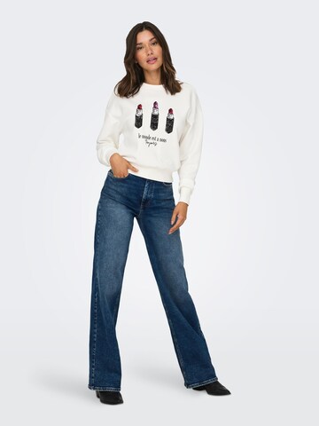 ONLYSweater majica 'KINJA' - bijela boja