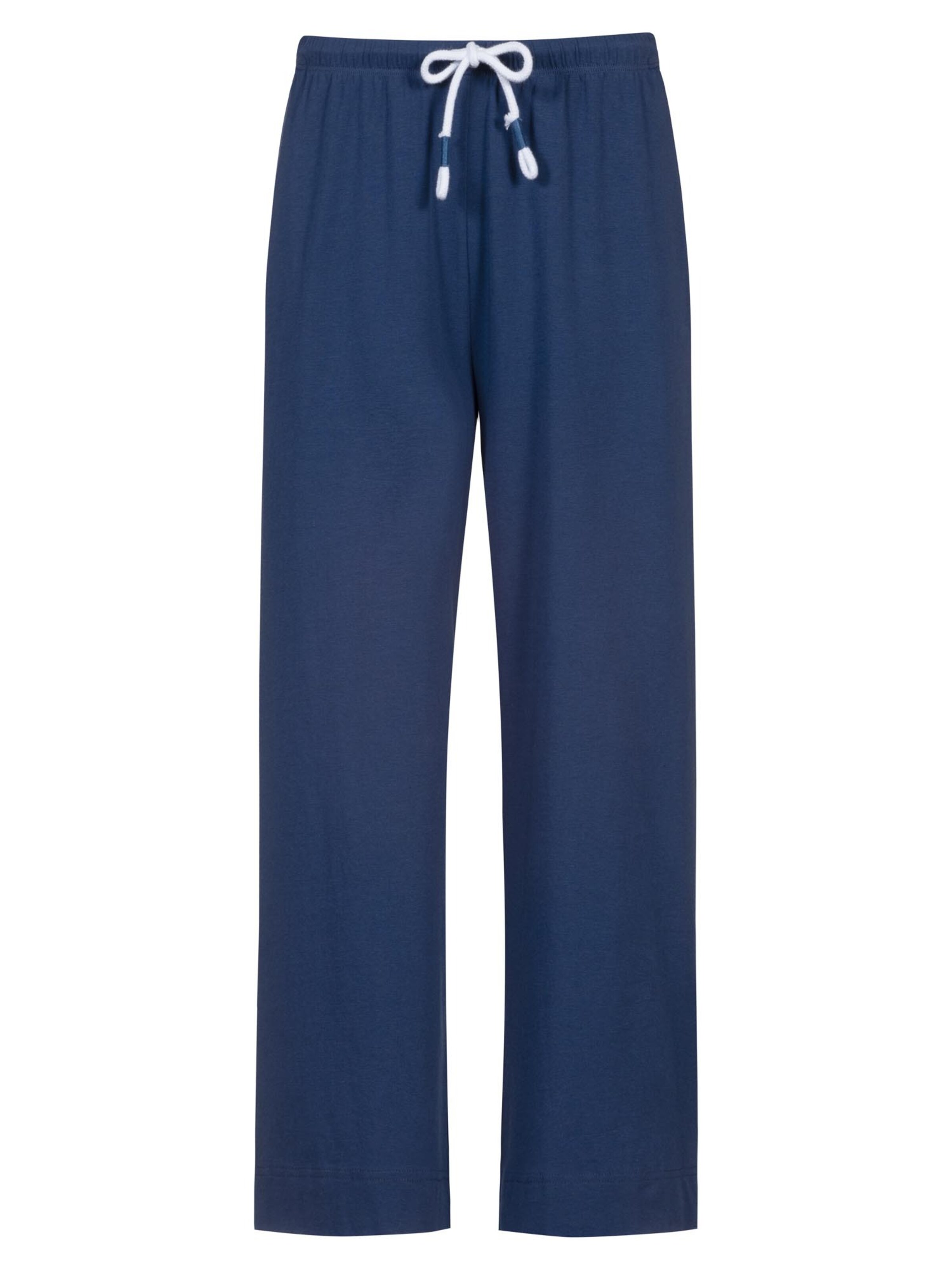 Mey Pyjamahose 'Solid Love'‌‌‌‌‌ in Blau: Vorderseite