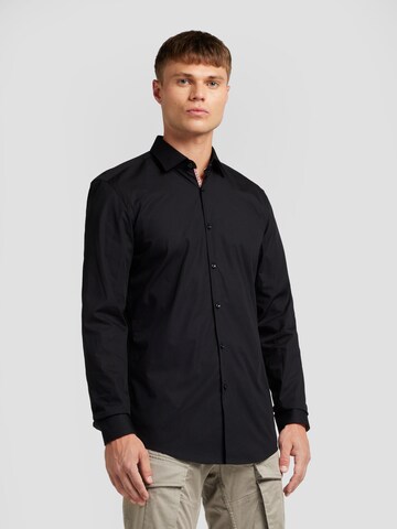 HUGO Slim Fit Hemd 'Koey' in Schwarz: Vorderseite
