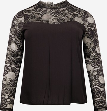 Vero Moda Curve Блуза 'RUSK' в черно: отпред