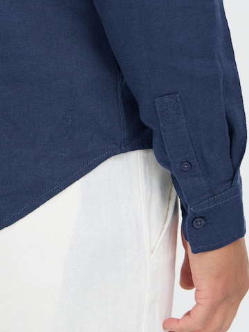 BLEND Regular fit Overhemd ' BHMLines ' in Blauw